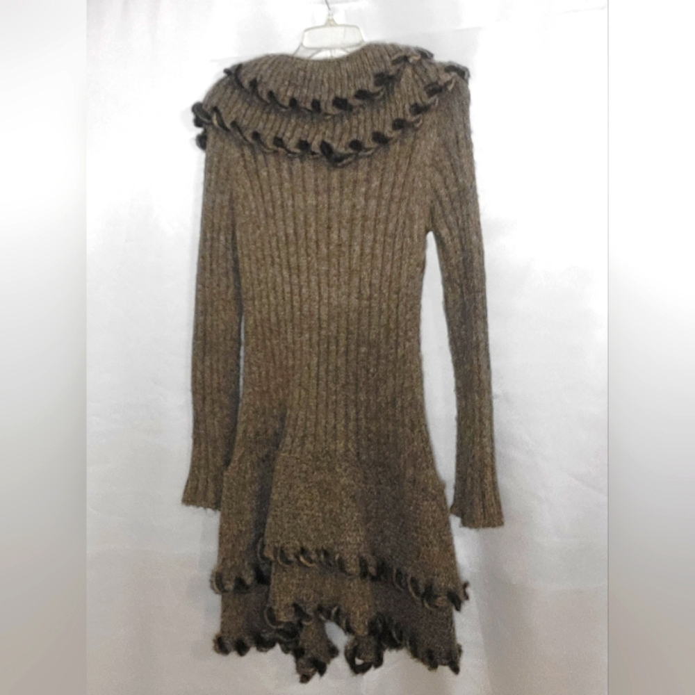 Long snap front sweater
